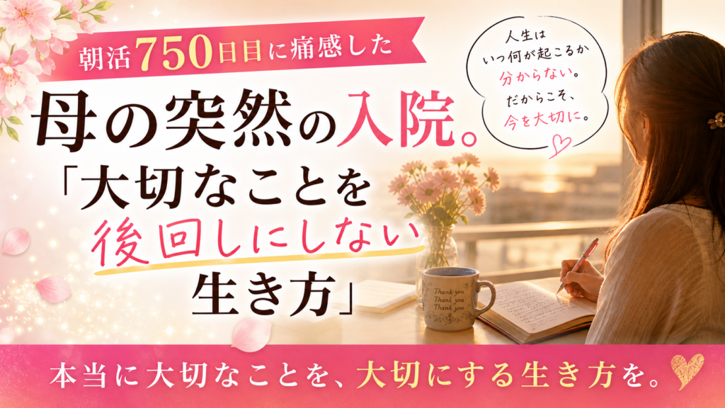 「大切なことを後回しにしない生き方」